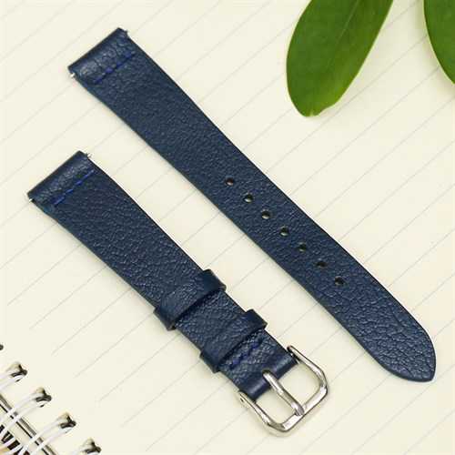 Dây da tổng hợp đồng hồ 16mm CKM1K3 Xanh dương Màu Xanh Dương