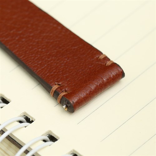 Dây da tổng hợp đồng hồ 18mm CKM1K6 Nâu Màu Nâu