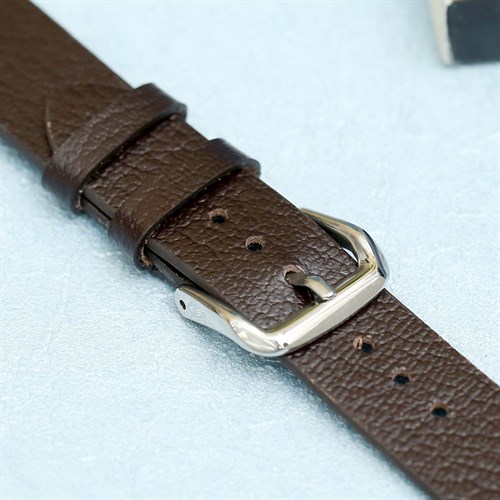 Dây da tổng hợp đồng hồ 18mm CKM1K6 Nâu Màu Nâu