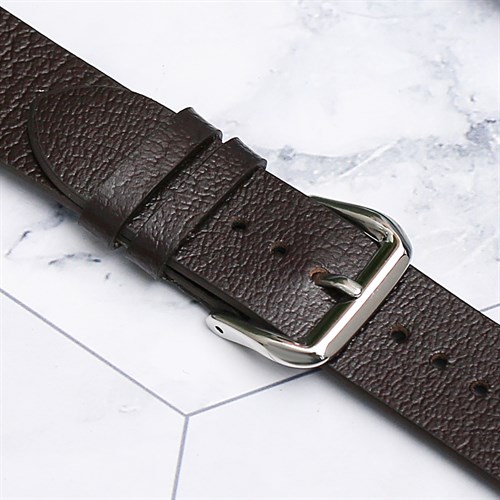 Dây da đồng hồ 20 mm nâu CKM1K6 Màu Nâu đậm