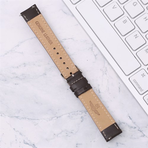 Dây da tổng hợp đồng hồ 18mm M1100.42 Nâu Màu Nâu