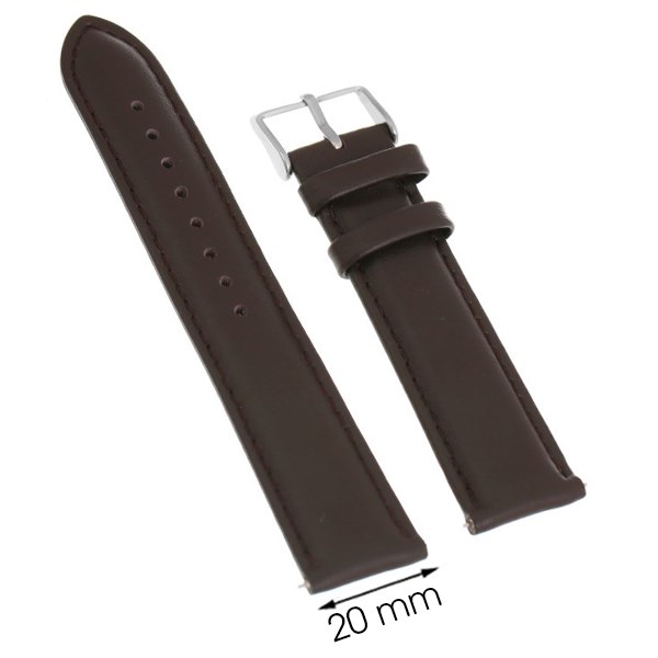Dây da đồng hồ 20 mm nâu M1100.42