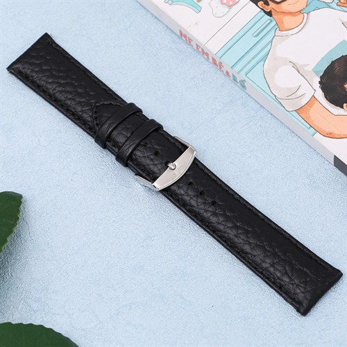 Dây da đồng hồ 20mm M1500.41 Đen Màu Đen