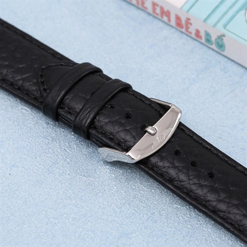Dây da đồng hồ 20mm M1500.41 Đen Màu Đen