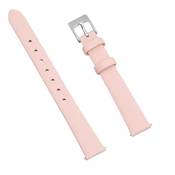 Dây da tổng hợp đồng hồ 12mm L011-01-12 Hồng