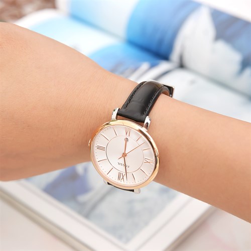 Dây da đồng hồ 14mm L001-02-14 Đen Màu Đen