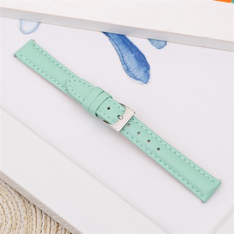 Dây da đồng hồ 14mm L004-02-14 Xanh bạc hà Màu Xanh Bạc Hà