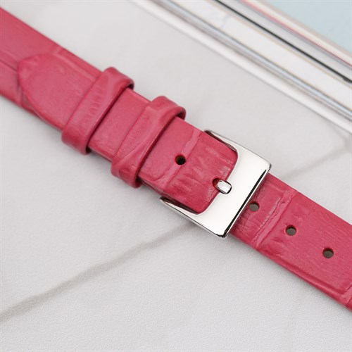 Dây da đồng hồ 14mm L007-02-14 Hồng Màu Hồng
