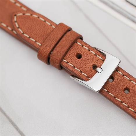 Dây da đồng hồ 14mm L018-02-14 Nâu Màu Nâu