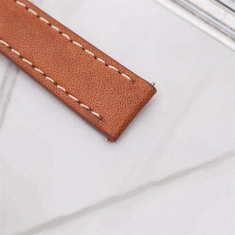 Dây da đồng hồ 14mm L018-02-14 Nâu Màu Nâu