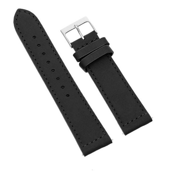 Dây da tổng hợp đồng hồ 20mm L014-05-20 Đen