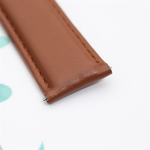 Dây da đồng hồ 22mm L010-06-22 Nâu Màu Nâu