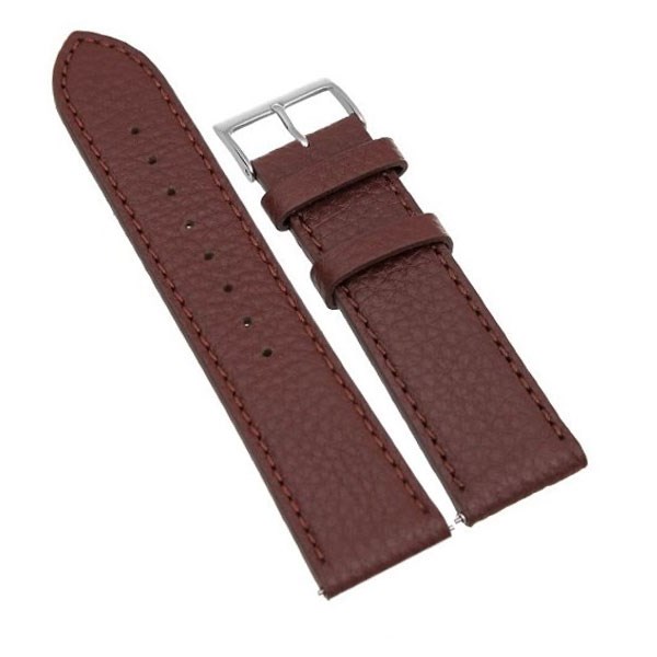 Dây da tổng hợp đồng hồ 22mm L022-06-22 Nâu