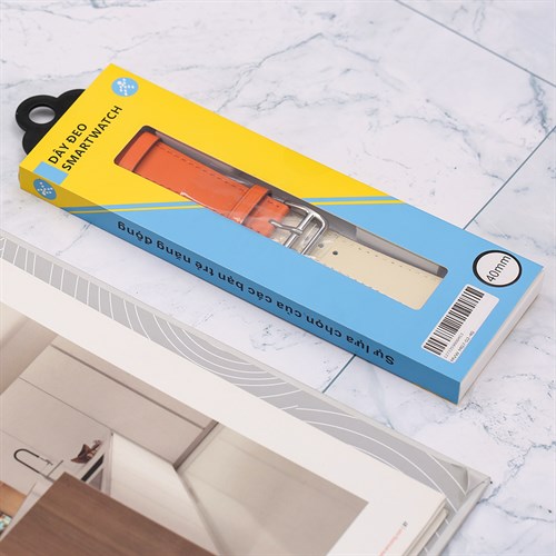 Dây da MVW mặt 40mm M07-02-40 Cam Nâu Màu Màu combo