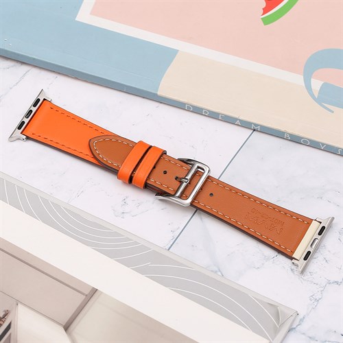 Dây da MVW mặt 40mm M07-02-40 Cam Nâu Màu Màu combo