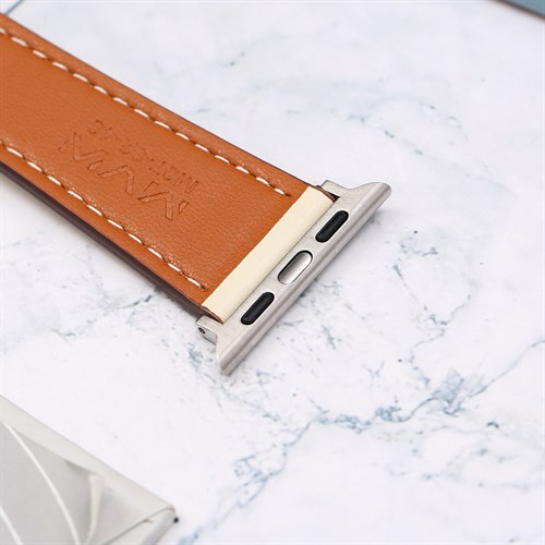 Dây da MVW mặt 40mm M07-02-40 Cam Nâu Màu Màu combo