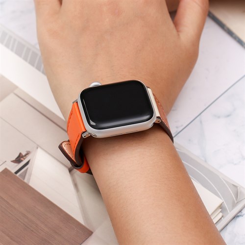 Dây da MVW mặt 40mm M07-02-40 Cam Nâu Màu Màu combo