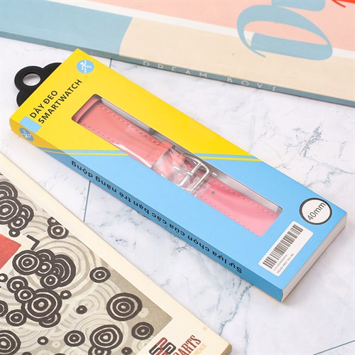 Dây da MVW mặt 40mm M07-03-40 Hồng Đỏ Màu Màu combo