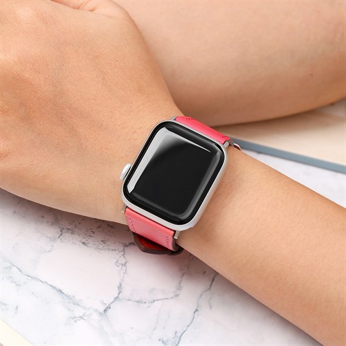 Dây da MVW mặt 40mm M07-03-40 Hồng Đỏ Màu Màu combo