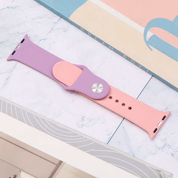 Dây silicone MVW mặt 40mm M02-03-40 Tím Hồng Màu Màu combo