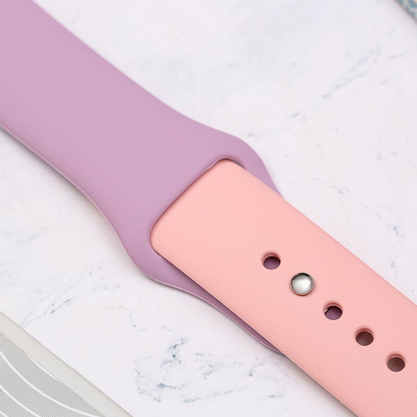 Dây silicone MVW mặt 40mm M02-03-40 Tím Hồng Màu Màu combo
