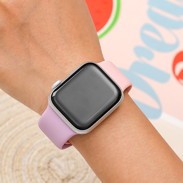 Dây silicone MVW mặt 40mm M02-03-40 Tím Hồng Màu Màu combo