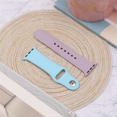 Dây silicone Apple Watch mặt 40mm M02-04-40 Xanh Tím Màu Màu combo