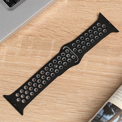 Dây silicone MVW mặt 44mm M01-01-44 Đen Màu Đen