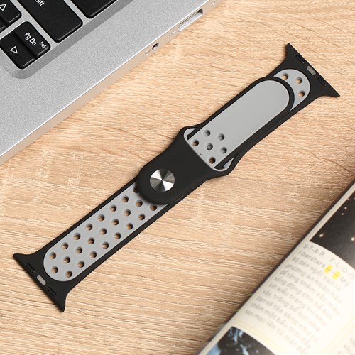 Dây silicone MVW mặt 44mm M01-01-44 Đen Màu Đen