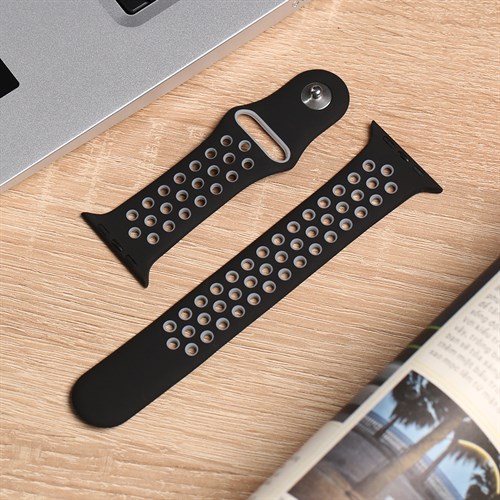 Dây silicone MVW mặt 44mm M01-01-44 Đen Màu Đen