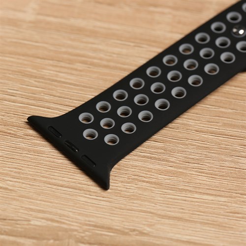 Dây silicone MVW mặt 44mm M01-01-44 Đen Màu Đen