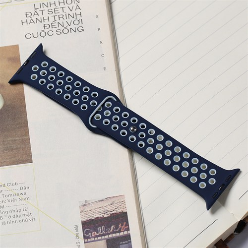 Dây silicone MVW mặt 44mm M01-02-44 Xanh dương Màu Xanh Dương