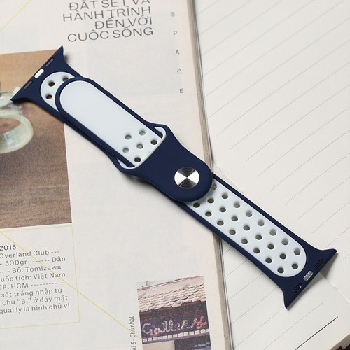 Dây silicone MVW mặt 44mm M01-02-44 Xanh dương Màu Xanh Dương