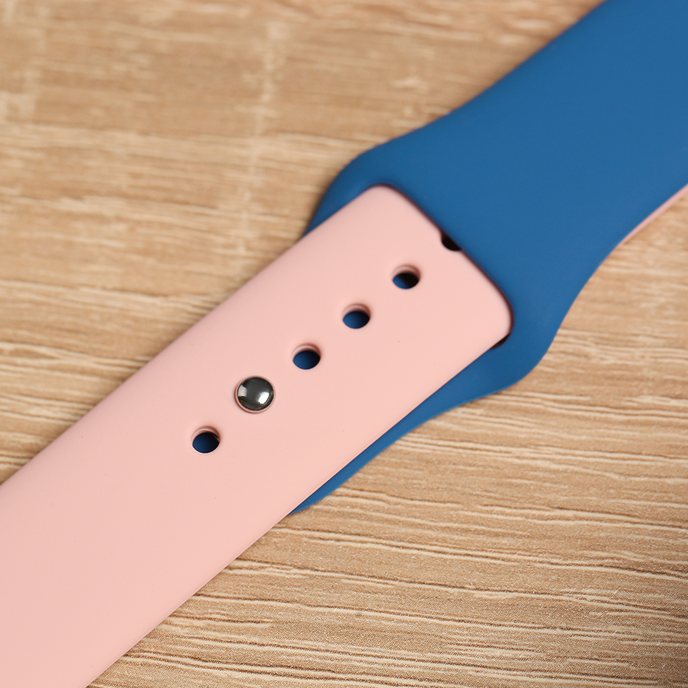 Dây silicone MVW mặt 44mm M02-02-44 Xanh Hồng Màu Màu combo