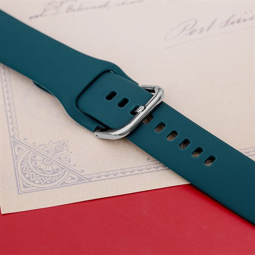 Dây silicone đồng hồ 20mm M04-01-20 Xanh lá Màu Xanh lá