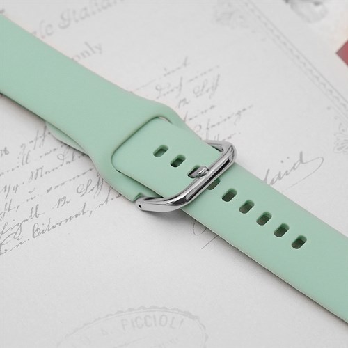 Dây silicone đồng hồ 20mm M04-02-20 Xanh bạc hà Màu Xanh Bạc Hà