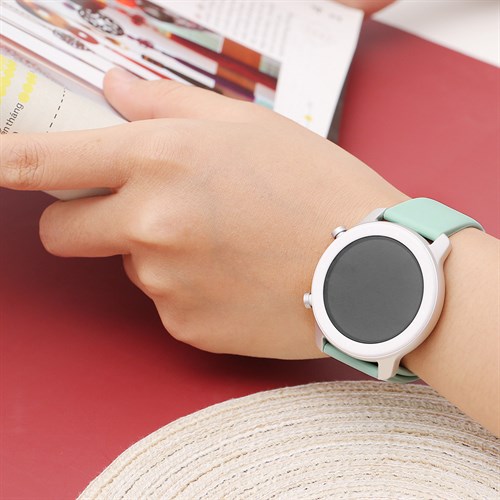 Dây silicone đồng hồ 20mm M04-02-20 Xanh bạc hà Màu Xanh Bạc Hà