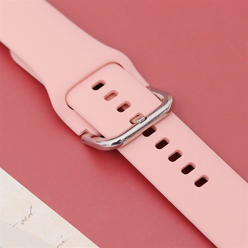 Dây silicone đồng hồ 20mm M04-03-20 Hồng Màu Hồng