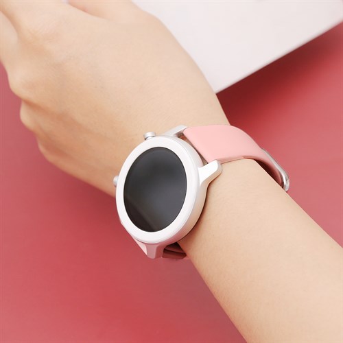 Dây silicone đồng hồ 20mm M04-03-20 Hồng Màu Hồng
