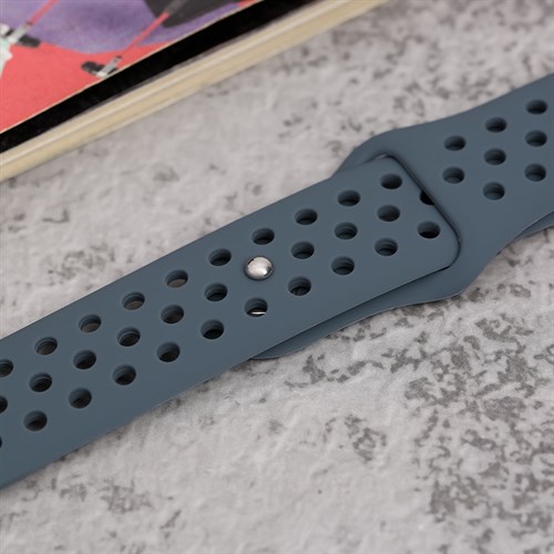 Dây silicone đồng hồ 22mm M03-02-22 Xám Màu Xám