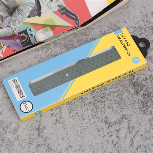 Dây silicone đồng hồ 22mm M03-03-22 Xanh lá Màu Xanh lá