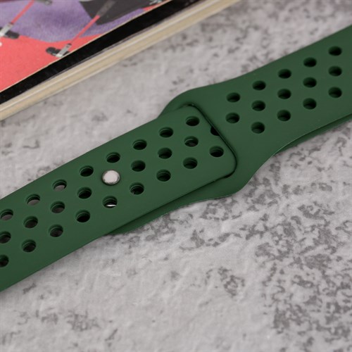 Dây silicone đồng hồ 22mm M03-03-22 Xanh lá Màu Xanh lá