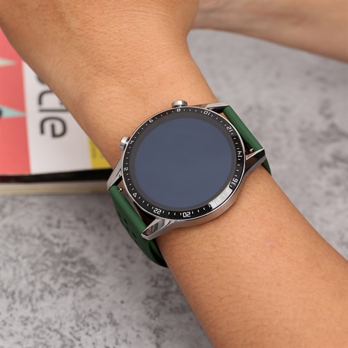 Dây silicone đồng hồ 22mm M03-03-22 Xanh lá Màu Xanh lá