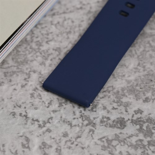 Dây silicone đồng hồ 22mm M04-02-22 Xanh dương Màu Xanh Dương