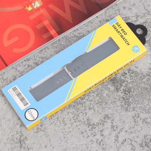 Dây silicone đồng hồ 22mm M04-03-22 Xanh lá Màu Xanh lá