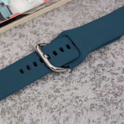 Dây silicone đồng hồ 22mm M04-03-22 Xanh lá Màu Xanh lá