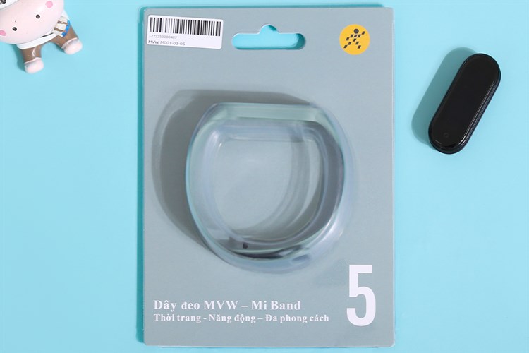 Dây nhựa TPU đồng hồ Miband 5 M001-03-05 Xanh lá Màu Xanh lá