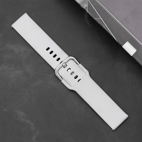 Dây silicone Samsung Galaxy Watch mặt 42mm R810 Xám