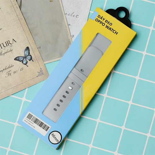 Dây silicone MVW mặt 46mm O001-01-46 Xám Màu Xám