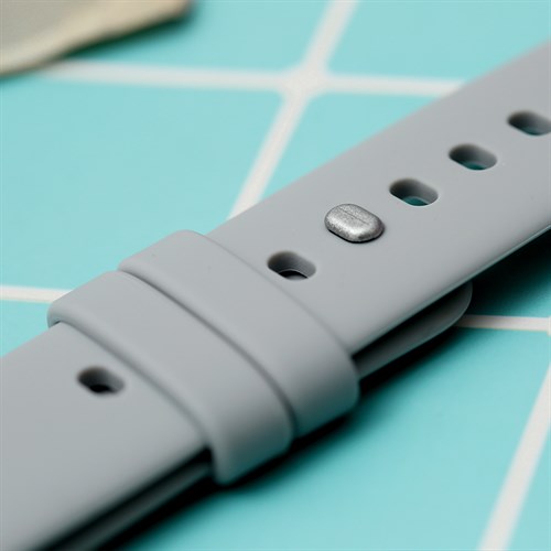 Dây silicone MVW mặt 46mm O001-01-46 Xám Màu Xám